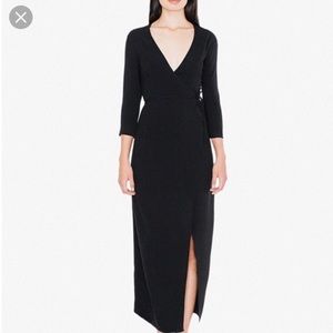 American Apparel crepe wrap dress NWT